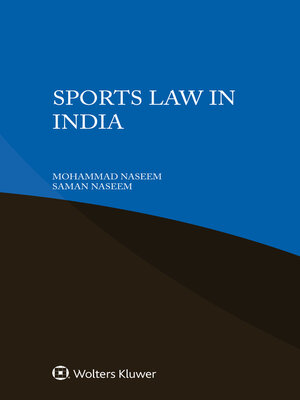 cover image of Sports Law in India